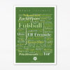 Postkarte Fußball Wörter (A6)